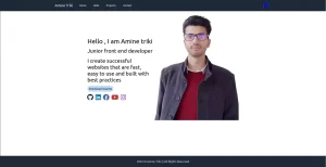 personal website Vue js + TAILWINDCSS